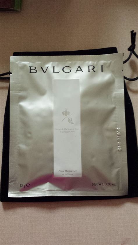 bvlgari tea bag for bath.